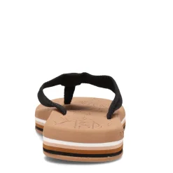 Roxy Sandals|Women's , Colby Hi Flip Flop Black Tan