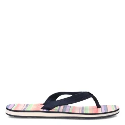Roxy Sandals|Women's , Vista Loreto Flip Flop Blue Pink
