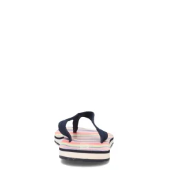 Roxy Sandals|Women's , Vista Loreto Flip Flop Blue Pink