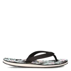 Roxy Sandals|Women's , Vista Loreto Flip Flop Black Floral