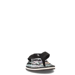 Roxy Sandals|Women's , Vista Loreto Flip Flop Black Floral