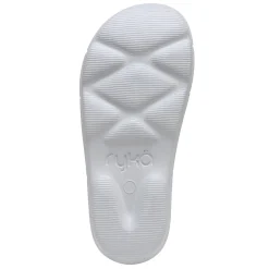 Ryka Sandals|Women's , Restore Slide Recovery Sandal Silver Grey