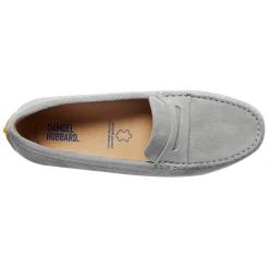 Samuel Hubbard Slip-On Shoes|Women's , Free Spirit Slip-On Gray Suede