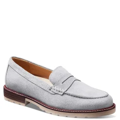 Samuel Hubbard Loafers|Women's , Tailored Traveler Loafer Light Grey Suede