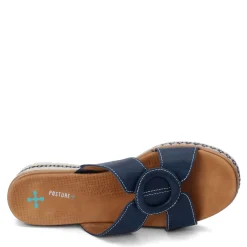SAS Loafers|Women's , Bliss Slip-On Wedge Navy