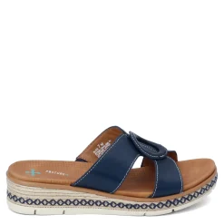 SAS Wedges|Women's , Bliss Slip-On Wedge Navy
