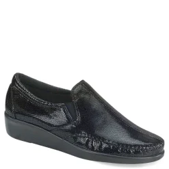 SAS Loafers|Women's , Dream Slip-On Black Snake