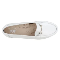 SAS Flats|Women's , Metro Slip-On Loafer White