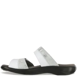 SAS Sandals|Women's , Nudu Slide Sandal White Silver