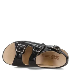 SAS Sandals|Women's , Relaxed Sandal Black Snake Print