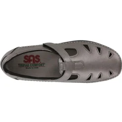 SAS Slip-On Shoes|Women's , Roamer Slip-On Pewter