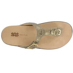 SAS Sandals|Women's , Sanibel T-Strap Slide Sandal Olive