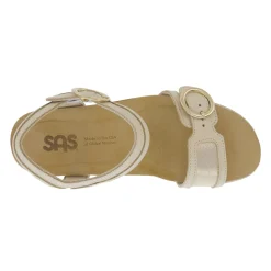 SAS Wedges|Women's , Seight Sandal Soft Gold