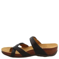 SAS Sandals|Women's , Shelly Toe Loop Slide Sandal Black