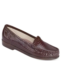 SAS Slip-On Shoes|Women's , Simplify Loafer Brown Croc
