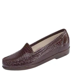 SAS Slip-On Shoes|Women's , Simplify Loafer Brown Croc