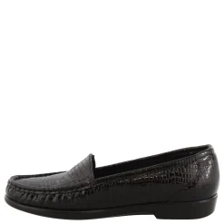SAS Loafers|Women's , Simplify Loafer Black Croco