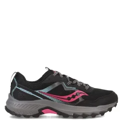Saucony Sneakers & Athletic|Women's , Excursion TR16 Trail Running Shoe Black/Fuschia