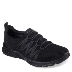 Skechers Sneakers & Athletic|Women's , Arch Fit: Sunny - Creative Pass Sneaker Black/Black