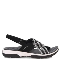 Skechers Sandals|Women's , Arch Fit Reggae Sport Sandal Black/White