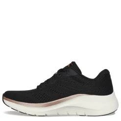 Skechers Sneakers & Athletic|Women's , Arch Fit 2.0 - Glow The Distance Sneaker Black/Rose Gold
