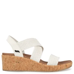 Skechers Wedges|Women's , Arch Fit Beverlee - Love Stays Sandal White