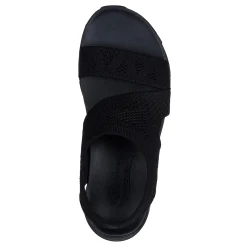 Skechers Wedges|Women's , Arch Fit - Brightest Day Sandal Solid Black