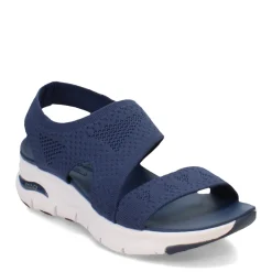 Skechers Wedges|Women's , Arch Fit - Brightest Day Sandal Navy