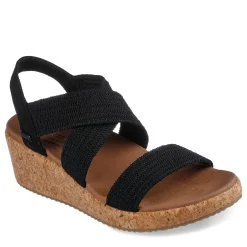 Skechers Wedges|Women's , Arch Fit Beverlee - Love Stays Sandal Black