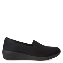 Skechers Slip-On Shoes|Women's , Arya - Clear Skies Slip-On Black/Black