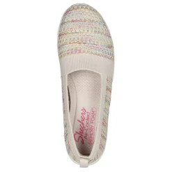 Skechers Loafers|Women's , Be-Cool - Sherbet Skies Slip-On Natural Multi