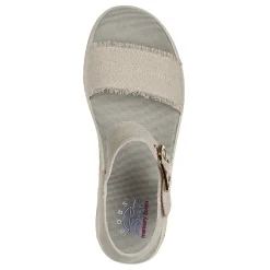 Skechers Wedges|Women's , BOBS - Empress Sandal Natural