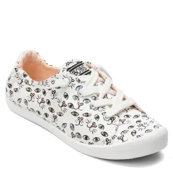 Skechers Slip-On Shoes|Women's , BOBS Beach Bingo - Painter Paws Sneaker White Multi