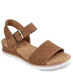 Skechers Sandals|Women's , BOBS Desert Kiss - Serendipitous Sandal Chestnut