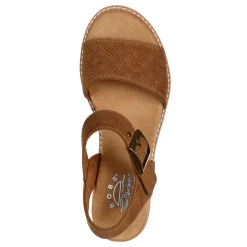 Skechers Sandals|Women's , BOBS Desert Kiss - Serendipitous Sandal Chestnut
