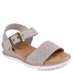 Skechers Sandals|Women's , BOBS Desert Kiss - Serendipitous Sandal Taupe