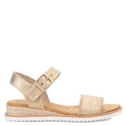 Skechers Sandals|Women's , BOBS Desert Kiss - Gold Crush Sandal Champagne