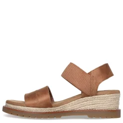 Skechers Sandals|Women's , BOBS Desert Chill - City Scapes Sandal Chestnut