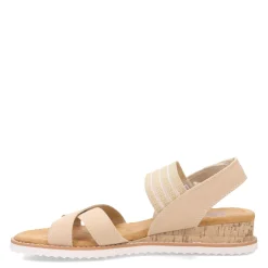 Skechers Sandals|Women's , BOBS Desert Kiss - Shore Enough Sandal Natural