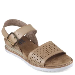 Skechers Sandals|Women's , BOBS Desert Kiss - Sunny Flair Sandal Natural