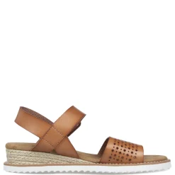 Skechers Sandals|Women's , BOBS Desert Kiss - Sunny Flair Sandal Luggage