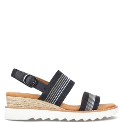 Skechers Sandals|Women's , BOBS Desert Kiss Hi - Tea Time Sandal Navy