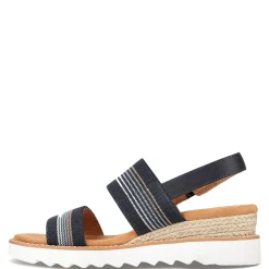 Skechers Sandals|Women's , BOBS Desert Kiss Hi - Tea Time Sandal Navy