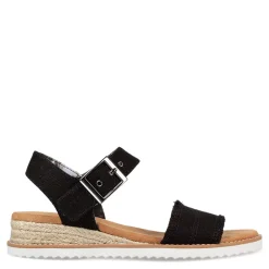 Skechers Sandals|Women's , BOBS Desert Kiss - Adobe Princess Sandal Black