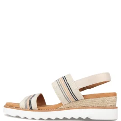 Skechers Sandals|Women's , BOBS Desert Kiss Hi - Tea Time Sandal Natural / Multi