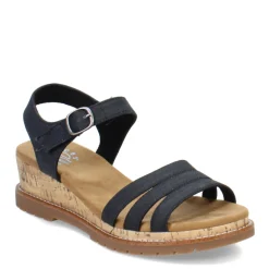 Skechers Wedges|Women's , BOBS Desert Chill - Evening Sun Sandal Charcoal