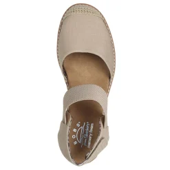 Skechers Wedges|Women's , BOBS Desert Kiss - Sun Shining Sandal Natural
