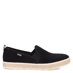 Skechers Slip-On Shoes|Women's , BOBS Flexpadrille Luxe - Summer Sky Slip-On Black