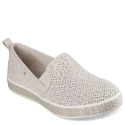 Skechers Slip-On Shoes|Women's , BOBS Flexpadrille Luxe - Summer Sky Slip-On Natural