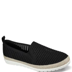 Skechers Loafers|Women's , BOBS Flexpadrille 3.0 - Pastel Sky Slip-On Black